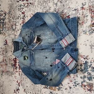 denim jackets by rockstars& angels